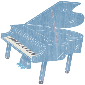 ピアノレッスンはいそのまい音楽教室｜音符イラスト